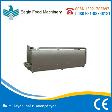 Multilayer belt oven/dryer